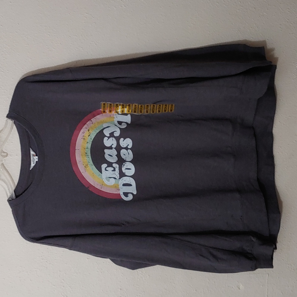 Wildfox Women's Size Medium Rainbow "Easy Does it" Sweatshirt NWT